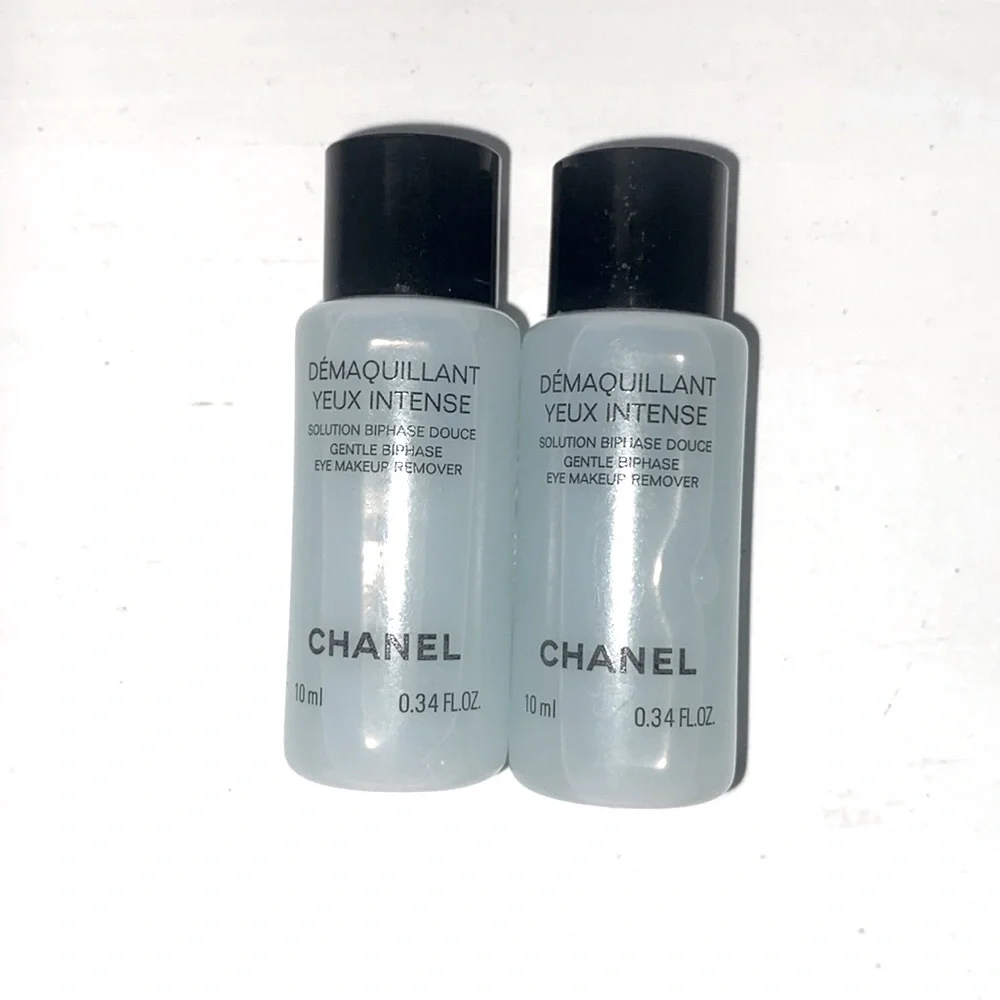 Lot of 2‎  CHANEL DEMAQUILLANT YEUX INTENSE BIPHASE EYE MAKEUP REMOVER .34oz NEW